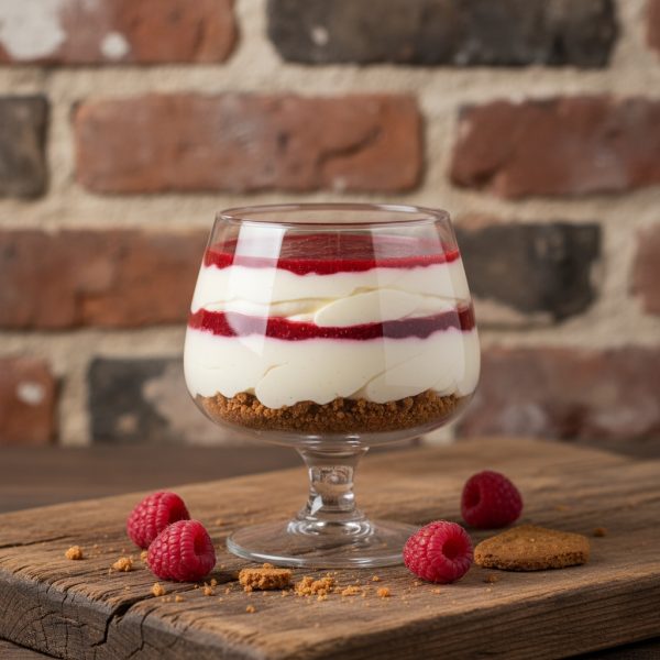 Cream,Cream,,Layered,,With,A,Small,Layer,Of,Speculatius,Crumble