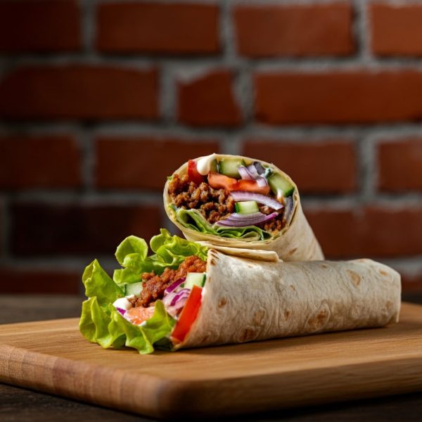 Wrap,Rolled,And,Stuffed,With,Lettuce,,Mayo,,Dark,Fried,Minced